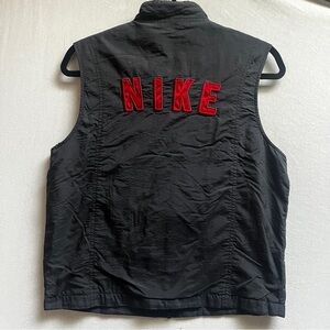 Vintage Nike Black Full Zip Vest Sz M